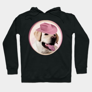 Yellow Labrador Retriever (in pink hat)! Especially for Lab owners! Hoodie